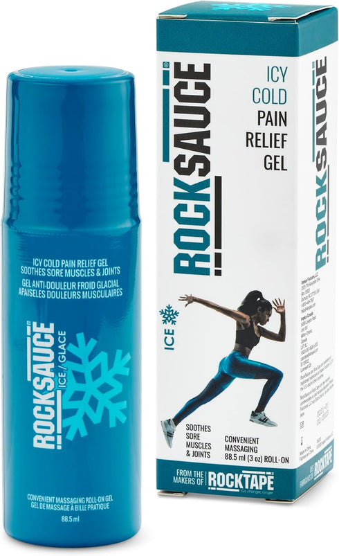 RockTape RockSauce Ice Cooling Muscle Relief Cream with Menthol, 3 Ounce...