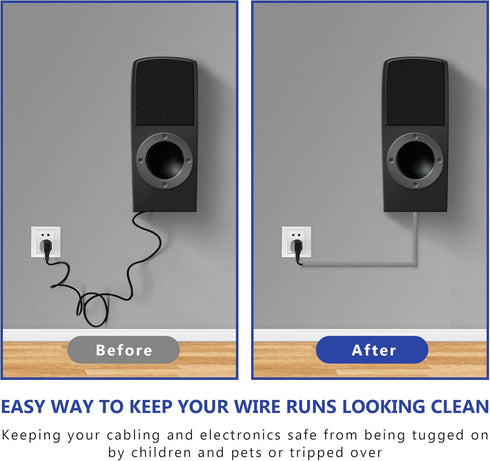 One Cord Cover Wall - 153in Mini Wire Hider, Wire Cover for Hiding Speaker Wire, Baby Monitor Cord - Paintable Wire Channel for Cable Concealer, 9...