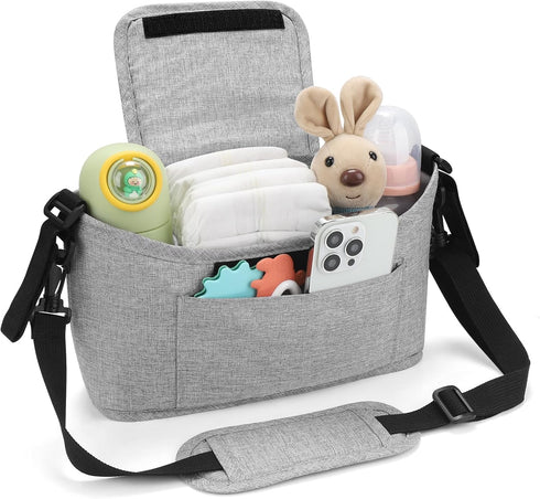 Accmor Universal Stroller Organizer, Stroller Bag Caddy Organizer with Adjustable Shoulder Strap, Stroller Organizer Accessories for Uppababy, Bab...