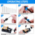 37 Pieces Hand Drill Tool Set, Pin Vise Hand Drill, Miniature Drill Mini Twist Drill Bit, Bench Vice for Craft Carving Resin DIY Jewelry Making(0....