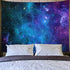 Lahasbja Galaxy Tapestry Blue Starry Sky Universe Space Tapestries Wall Hanging Mysterious Nebula Stars Backdrop for Living Room Dorm...