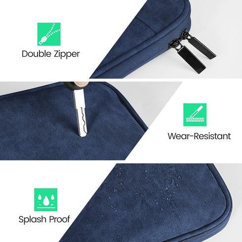 DTTO 9-11 Inch Tablet Sleeve Bag for New 11-in iPad Air M2/iPad Pro M4, 10.9" iPad 10th Gen & iPad Air 5/4th, 10.2" iPad 9/8/7th, 11" Galaxy Tab A...