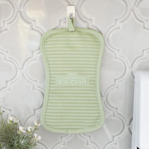 All-Clad Premium Pot Holder & Hot Pad: Heat Resistant to 500 Degrees - 100% Cotton, 10"x6.25" Hot Pad for Kitchen and Barbeque, (1-Pack), Fennel...
