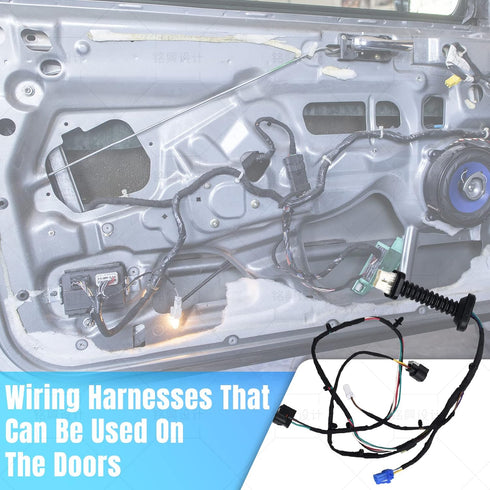 645-506 Rear Door Harness with Connectors Wiring Harness Compatible with 2004-2010 Dodge Ram 1500 2500 3500 4500 5500 Replaces 56051931AB 56051694...