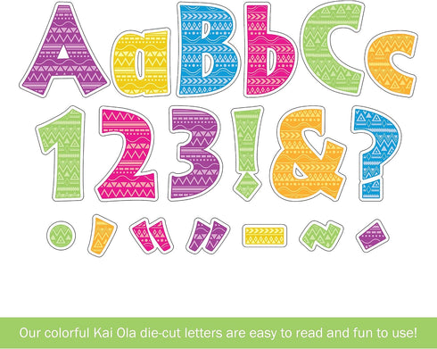 Barker Creek Letter Pop-Outs, 4" Kai Ola Sea Life, Multicolor Designer Letters for Bulletin Boards, Breakrooms, Reception Areas, Signs, Displays, ...