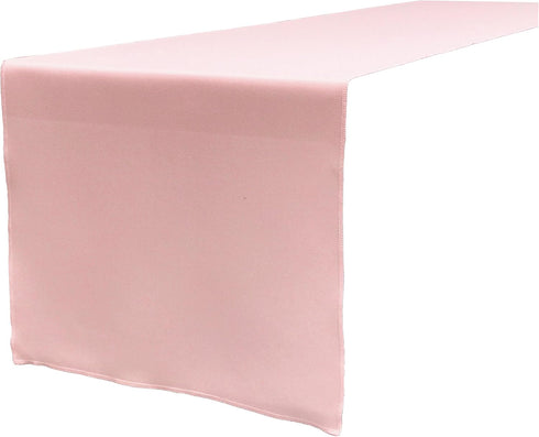 LA Linen Polyester Poplin Table Runner 14 by 108-Inch, Light Pink...