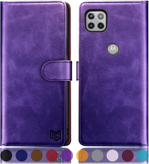 SUANPOT for Motorola One 5G Ace 2021 with RFID Blocking Leather Wallet case Credit Card Holder,Flip Folio Book Phone case Shockproof Cover Women M...