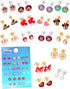 Disney Girls Mickey, Minnie Mouse & Friends Stud Earrings Pack 16 Pairs - Officially Licensed Disney Earrings for Girls...