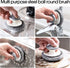 Stainless Steel Wool Scrubber with Handle,Heavy Duty Dish Scrubber Cleaning Cleaning Brush for Pots, Pans, Grills, Sink(2P)...