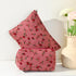 2 Pieces Red Rose Makeup Bag Large Cosmetic Bag Capacity Canvas Travel Toiletry Bag Organizer Cute Makeup Brushes Aesthetic Accessories Storage Ba...