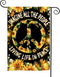 Hippie Sunflower Garden Flag Double Sided 12Wx18L Inch Imagine All The People Living Life in Peace Flag Positive Quotes Small Vertical Yard Flag f...