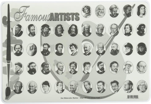 Painless Learning Famous Artists Placemat, Large...