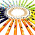 Zebra Funky Cadoozles Mechanical Pencils - 0.7mm Lead - Economy Pack of 30 - Assorted Barrel Colours...