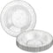 Glitter Silver Premium Plastic Round Dessert Bowl - 5 oz (12 Packs of 10) - Elegant Durable Plastic, Ideal for Weddings, Parties & Events (120)...