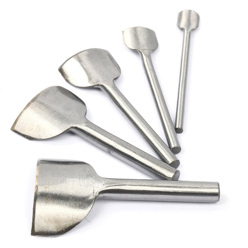 Yaetek 5 Sizes DIY Leather Craft Arc-Shaped Punch Cutter Tools 10mm, 20mm, 30mm, 40mm, 50mm Belt Strap Wallet Bag End...