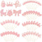 48 Pieces Baby Shower Cupcake Toppers for Girls Glitter Pink Baby Girl Food Picks Baby Shower Toothpicks for Girls Birthday Cake Decorations Party...