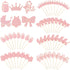 48 Pieces Baby Shower Cupcake Toppers for Girls Glitter Pink Baby Girl Food Picks Baby Shower Toothpicks for Girls Birthday Cake Decorations Party...