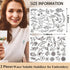 Tekalobr 50Pcs Water Soluble Sewing Stabilizers Embroidery Patterns Stick and Stitch Embroidery Paper Wash Away Stabilizers for Embroidery with Fl...