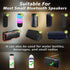 2 Pieces Portable Speaker Mount for Golf Cart Railing Bike or Boat, Waterproof Outdoor Adjustable Strap for Most Bluetooth Wireless Speakers Attac...