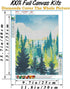 Hestarcul 5D Diamond Painting Scenery Kit,Diamond Art Kits for Adults,Abstract Landscape Paint with Diamonds Round for Gift,Wall Decor(12x16) (For...