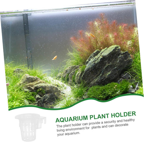 2pcs Hanging Aquarium Planter Aquarium Plant Baskets Water Plant Grass Cups Aquarium Plant Pots Aquaponics Plant Pot Aquatic Planting Baskets Fish...