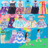 Miunana 21 PCS 5.3 Inch Girl Doll Clothes Dress Outfits and Shoes for Girl Doll Clothing with 4 Pairs of Shoes for 4-6 Inch Girl Dolls Clothes and...