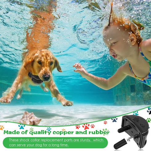 36 Pieces Column Rubber Sleeve Safe Prong Collar Cover Contact Points Replacement Part for Pet Dog Training Collars...