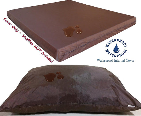 Dogbed4less DIY Pet Bed Pillow Grey MicroSuede Duvet Cover and Waterproof Internal case for Dog and Cat at 37X27X4 Inch - Covers only...