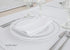 50 Classy Disposable Plastic Plates, 25 Pieces of 10.25 Inch and 25 Pieces of 7.5 Inch White Plates, Silver Trim...