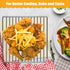 Air Fryer Rack for Ninja Foodi 8 in 1 SP101 Digital Air Fryer Countertop Oven, 13.4''*13.4'' Stainless Steel Air Fryer Accessories Roasting Steame...