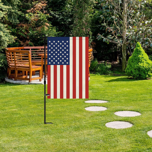 HOOSUN American Flag 12" x 18" Small American Flag For Garden Flag Stand,4th Of July Decorations Outdoor,Double Sided Patriotic Flag,USA Flag,Mini...