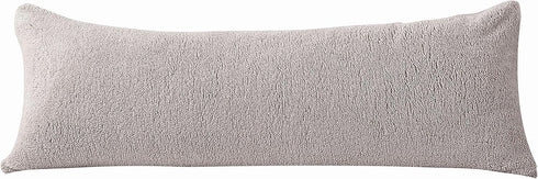 Reafort Ultra Soft Sherpa Body Pillow Cover/Case with Zipper Closure 21"x54" (21"x54" Body Pillow Cover, Taupe)...