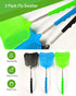 3 pcs Fly Swatter, Fly Swatter Plastic,Telescopic Fly Swatters, Large Bug Swatter That Work for Indoor and Outdoor. (Black Blue Green)...