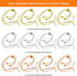 12pcs Adjustable Slider Bracelet Slider Extender Chains Adjustable Slider Bracelet with Ball Ends Adjustable Bracelet Chain Extender Chains for Br...