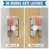 90 Degree Flip Barn Door Lock, Sturdy 304 Stainless Steel Gate Latch, Home Security Sliding Door Lock Best for Barn, Bathroom, Bedroom, Cabinet, G...