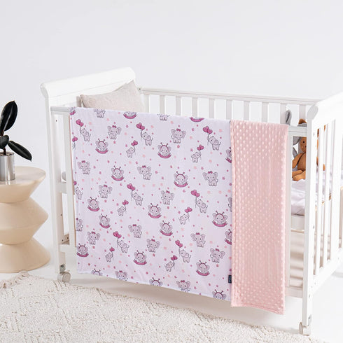 Baby Blanket for Boys Girls Super Soft Blanket,Fluffy Warm Lightweight Baby Receiving Blankets,Double Layer with Dotted Backing for Toddler Nurser...