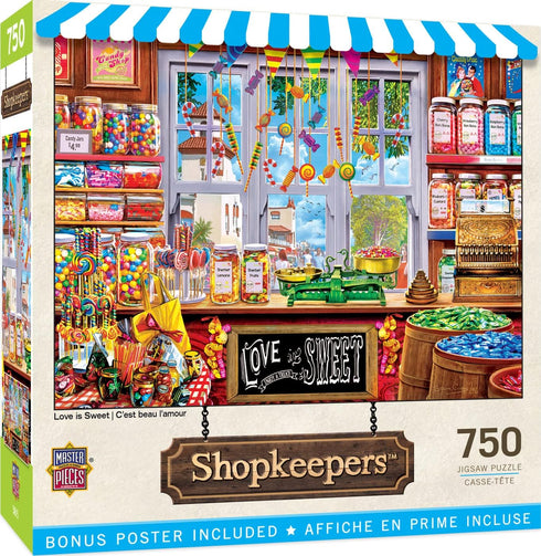 MasterPieces 750 Piece Jigsaw Puzzle for Adults, Family, Or Youth - Love is Sweet - 18"x24"...
