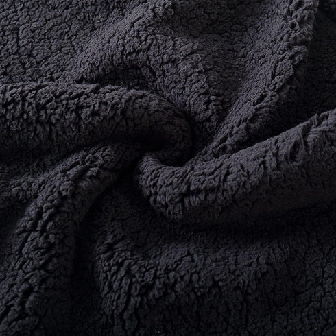 Reafort Ultra Soft Sherpa Body Pillow Cover/Case with Zipper Closure 21"x54" (21"x54" Body Pillow Cover, Black)...