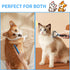Dog Grooming Brush and Metal Comb, Undercoat Rake for Dogs Grooming Supplies Dematting Deshedding Brush comb for Shedding (Blue)...