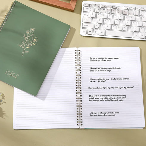 Spiral Notebook - College Ruled Notebook, Notebook Journal, 8.5'' x 10.5'', 55 Sheets/110 Pages, Journal for Women, Journal with Spiral Bound, Inn...