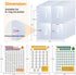 100 Envelope Money Saving Challenge Binder Replacement, 25 Sheets A5 Binder Inserts and 3 Trackers, Pre-labeled 1-100, Cash Stuffing Envelopes,Sav...