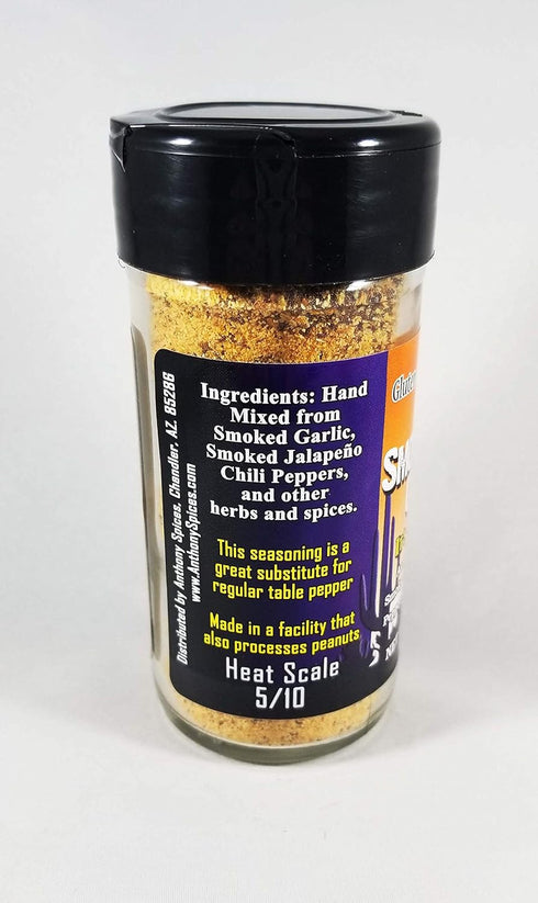 Anthony Spices Arizona Smoked Garlic Chipotle Chile Pepper Seasoning - Glass Shaker Bottle...