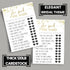 Black and Gold Bridal Shower Games - 25 Cards - He Said She Said Bridal Shower Game, What Did the Bride and Groom Say Guess Who Wedding Activity -...
