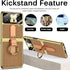 Miimall for Samsung Galaxy Z Flip 4 Case with Strap Ring Holder, Luxury Leather with Electroplating Frame Cover Built-in Camera Lens Film Lanyard ...