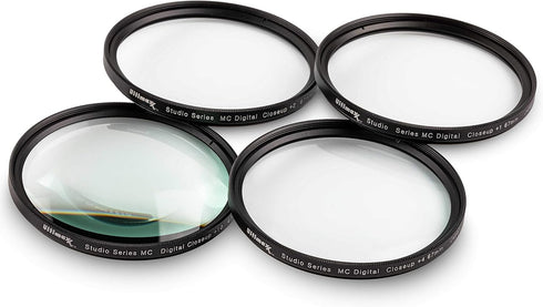 40.5MM Ultimaxx Professional Four Piece HD Macro Close-up Filter Kit (1, 2, 4, 10 Diopter Filters) for Camera Lens with 40.5MM Filter Thread and P...