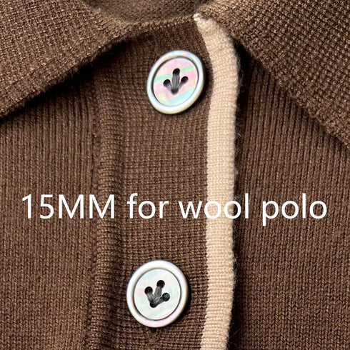 14 Pieces Natural Real Black Mother of Pearl Buttons for Men Blazer, 20mm 15mm Genuine Black MOP Buttons for Men Women's Jacket Coat Uniforms Suit...