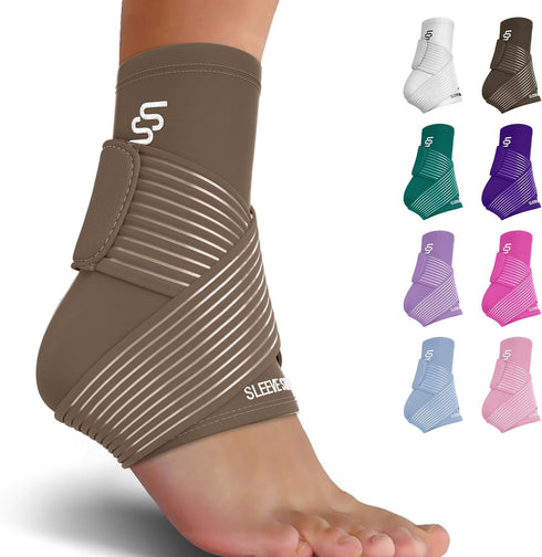 Sleeve Stars Ankle Support for Ligament Damage & Sprained Ankle, Plantar Fasciitis Support & Achilles Tendonitis Pain Relief, Ankle Brace for Wome...