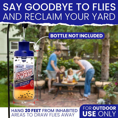 Fly Trap Bait Refills 6x30g. Natural Fly Magnet Bait Refill for All Reusable Outdoor Fly Traps. Fly Trap Refill Packets Fly Bait Refill Packets Fl...