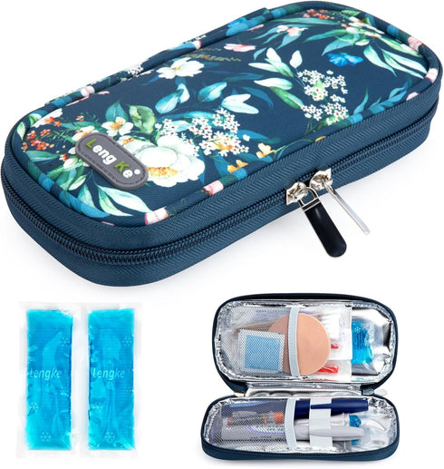 YOUSHARES Insulin Cooler Travel Case - Diabetic Cooler Travel Case Portable Refrigerated Medicine Travel Case for Insulin Pen and Medication Diabe...