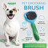 Slicker Wire Pin Dog Brush with Comfort Grip Handle - Cat and Dog Grooming Brush - For Dogs with Short and Long Haired Dogs - Best Pet Grooming Ha...